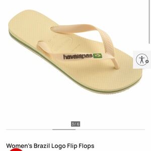 Havaianas Women's Yellow Flip Flops